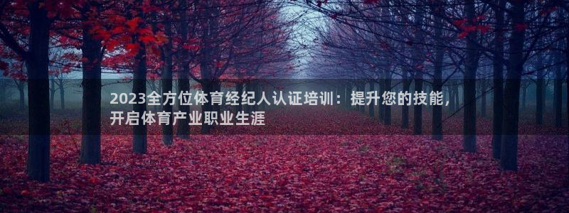 富联娱乐平台是什么：2023全方位体育经纪人认证培训
