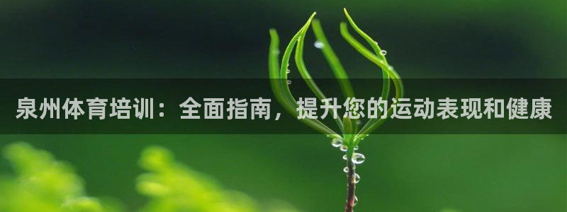 富联官方网站入口查询网址：泉州体育培训：全面指南，提
