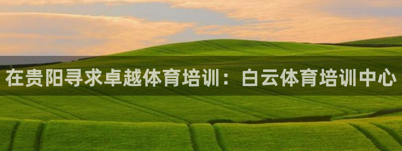 富联官方网站入口查询：在贵阳寻求卓越体育培训：白云体